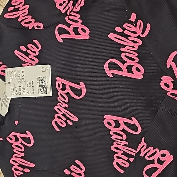 NWT H&M Barbie crop top shirt - Picture 2 of 5